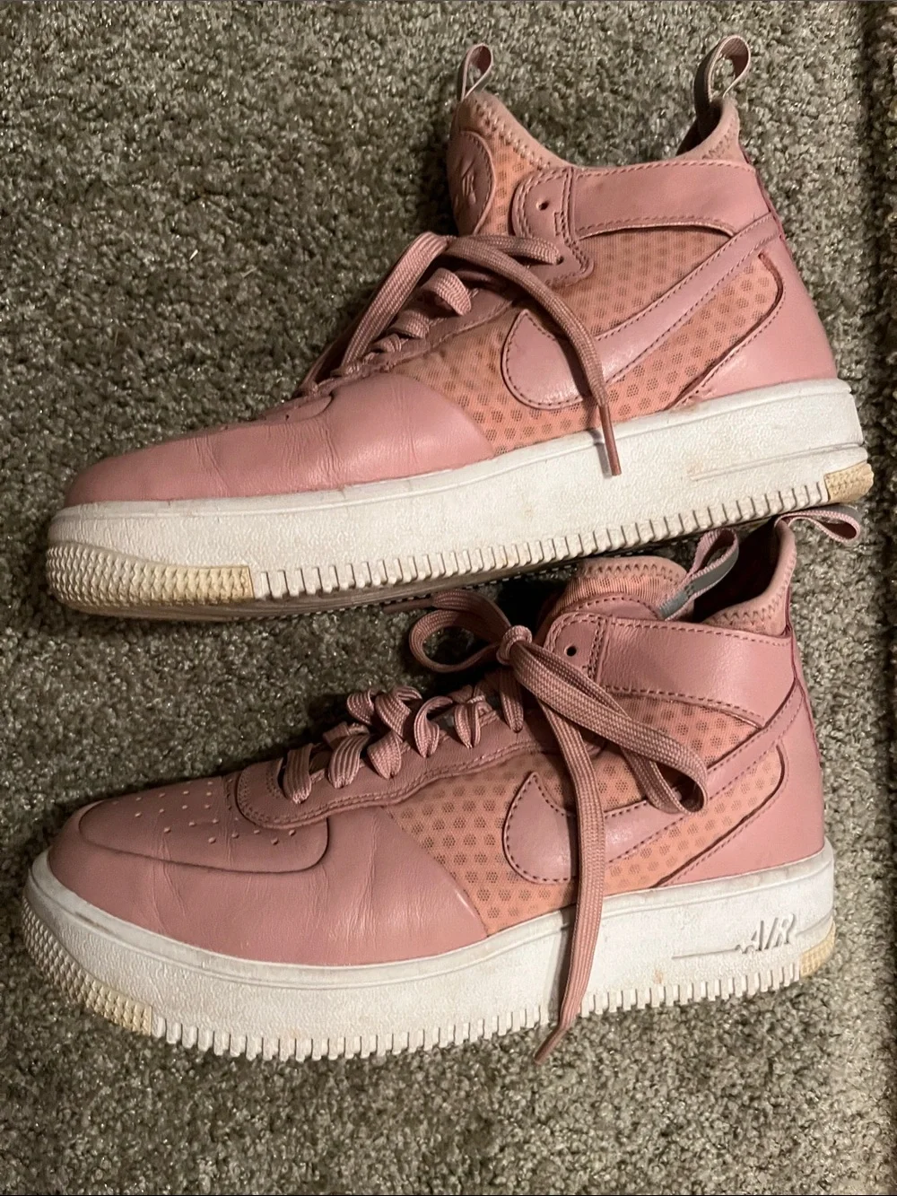 Women's Pink High-Top Fashion Sneakers Nike air one 7.5